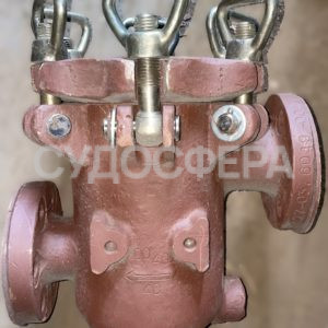427-03.6049 (427-03.255) Фильтр забортной воды фланцевый проходной сетчатый ДУ-40, РУ-40