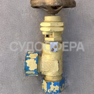521-35.1818 Клапан запорный штуцерный угловой сальниковый  ДУ-32, РУ-64 (титан)