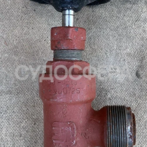 521-3М55 Клапан запорный штуцерный угловой сальниковый (сталь) ДУ-25, РУ-40