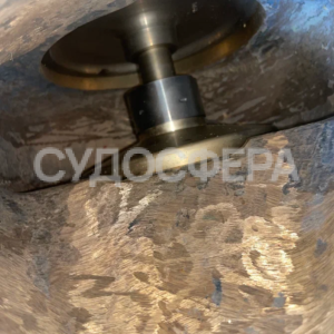 587-55.158 Клапан запорный фланцевый проходной с однополостным пневмоприводом и ручным управлением ДУ-150