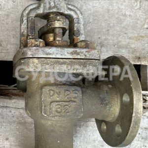 521-01.145 Клапан запорный фланцевый угловой сальниковый ДУ-32, РУ-25