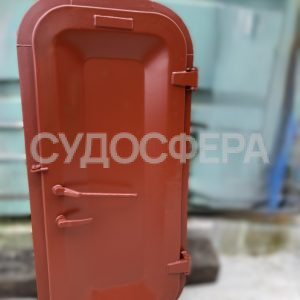 1400х600 (П) Двери стальные судовые водонепроницаемые, штампованные (ВГН) (с отрытым механизмом)