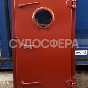1400х600-5 (П) Двери стальные судовые водогазонепроницаемые с иллюминатором (ВГН)